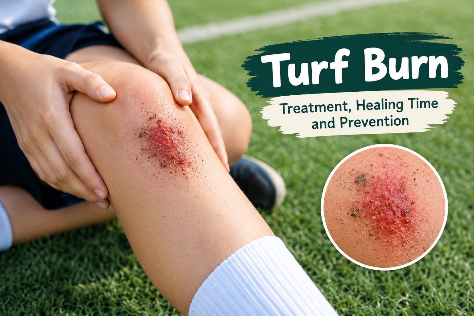 Turf Burn: Treatment, Time for Healing and Symptoms of Infection